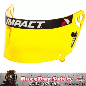19399904 Impact Race Products Amber Helmet Shield For Air Draft Super Sport 1320 And Fueler Helmets