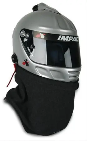 10000016 Impact Racing Helmet Skirt Outer Style Nomex Black Sfi 3.3/5 Hook And Loop Attachment Each