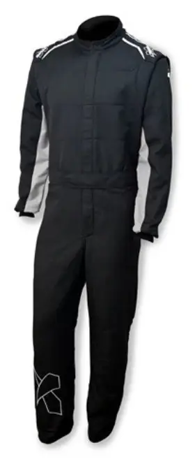 23011713 Impact Racing Axis 2.4 Driving Suit Black Gray 2x-large 1-piece Nomex Sfi