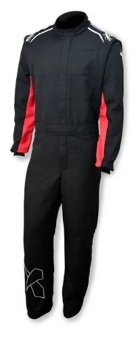 23011807 Impact Racing Axis 2.4 Driving Suit Black Red 3x-large 1-piece Nomex Sfi