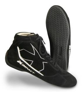 Impact Racing 35240008010 Alpha Shoe Sfi3.3/5 Size 8 Black 40008010