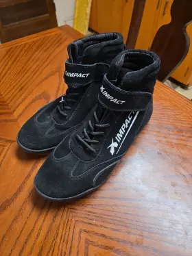 41009010 Impact Racing Imp Sfi 3.3/5 Fire Resistant Driver Shoes Black Motorsport Boot