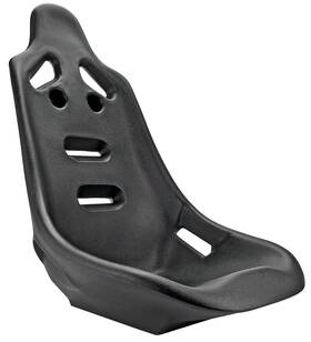 Jegs 555-70250 Pro High Back Ii Race Seat Black Polyethylene Highback Bucket