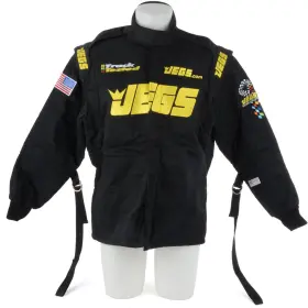 6002 Jegs Black Triple Layer Jacket Large