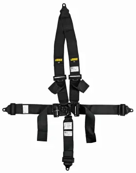 70076 Jegs Black Latch And Link Ultra Series Harness 4-point Design