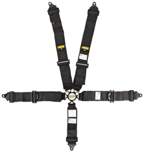 70087 Jegs Black Cam Lock Ultra Series Harness 5-point Design