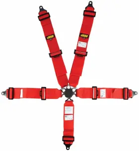 70090 Jegs Red Cam Lock Ultra Series Harness 5-point Design