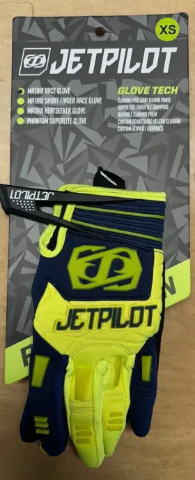 Ja6300-xs-nav Jet Pilot Ja6300-xs-nav/lime Matrix Race Gloves Pwc Ja6300-xs Nav/lime Free Shipping