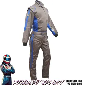 20-chl-gb K1 Race Gear Racegear Challenger Racing Suit Kids And Adult Sizes Sfi 3.2a/1 Gray/blue 20-chl-gb K1 Race Gear Racegear Challenger Racing Suit Kids And Adult Sizes Sfi 3.2a/1 Gray/blue
