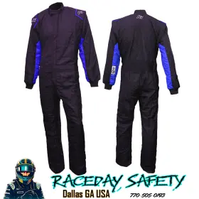 20-otl-nb K1 Race Gear Racegear Outlaw Auto Racing Suit Black/blue Sfi 3.2a/5 Sizes Small Thru 3xl