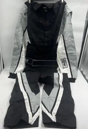 K1r20-vic-n-l K1 Race Gear Victory Auto Racing Suit Jacket Pants Sfi 3.2a/1 Black/white Large