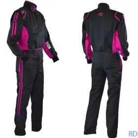 20-chl-np K1 Racegear Challenger Sfi-1 Auto Racing Suit Nomex Style Fire Womens Pink/black Sz S