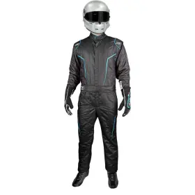 20-gt2-nb-l K1 Racegear Gt2 Suit Black Flo Blue Large