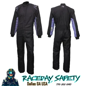 20-otl-ng-xxl K1 Racegear Outlaw Auto Racing Suit Black/gray Sfi 3.2a/5 Size 2x-large
