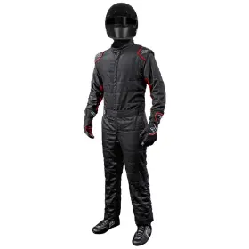 20-otl-nr-l K1 Racegear Suit Outlaw Large Black / Red Sfi 3.2a/5