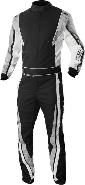 K1 Racegear 20-vic-n-xs Race Gear Sfi 3.2a/1 Victory Auto Racing Suit Black/white X-small