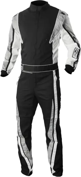 20-vic-n-xs K1 Racegear Race Gear Sfi 3.2a/1 Victory Auto Racing Suit Black/white X-small