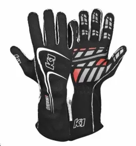 23-tr1-n-l K1 Racegear 23 Tr1 N L Glove Track1 Black Large Sfi 5