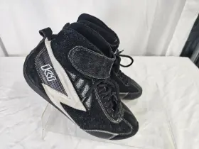 24-chl-n-105 K1 Racegear Challenger Mid-top Driving Shoes - Black Size 8 Used