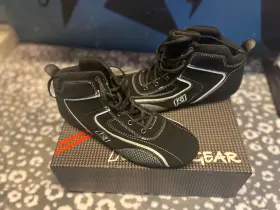 24-chl-n-9 K1 Racegear Challenger Mid-top Driving Shoes - Black Size 10 1/2 Us