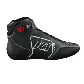 24-gtx-r-75 K1 Racegear Gtx-1 Nomex Shoes Red Grey Size 7.5