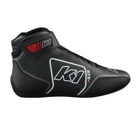 K1 Racegear 24-gtx-w-9 Gtx-1 Nomex Shoes White Black Size 9
