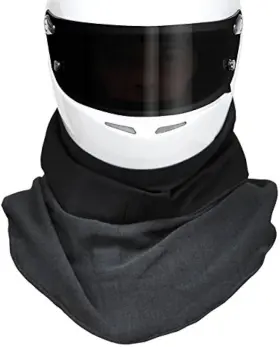 26-nhs-n K1 Racegear Nomex Double Layer Helmet Skirt - Black