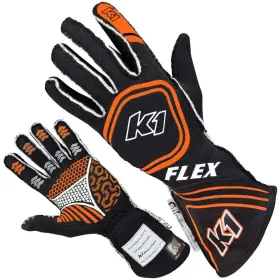 3-flx-no-xl K1 Racegear 23 Flex Series Nomex Racing/karting Gloves Sfi 3.3/5 X-large Black/orange