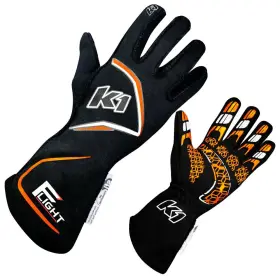 K1 Racegear 840442403782 23 Flt Nfo S Gloves Flight Small Black Flo Orange