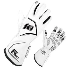 K1 Racegear 840442403997 23 Flt Wg M Gloves Flight Medium White