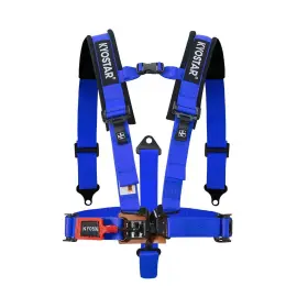 Kd8153be Kyostar 5 Point Black Series Latch And Link Safety Harness Set Blue