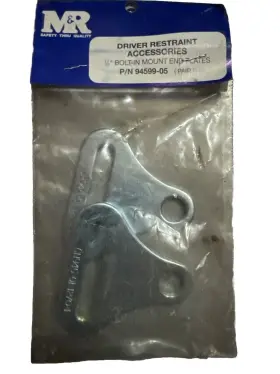 94599-05 M&r Seat Belt Harness Mounting Hardware Floor Anchor Plate Slotted 1/2 Inch Hole