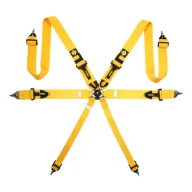 M060303yl Momo Automotive Accessories Fits Corsa Harness 6 Point 3x3x2 Yellow Clip In Cam