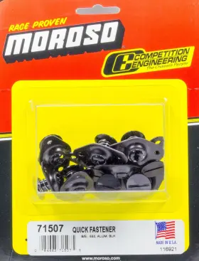 71507 Moroso Black Aluminium Long Body Self Ejecting Quick Fastener 71507 Moroso Black Aluminium Long Body Self Ejecting Quick Fastener