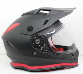 607052m Moto Guzzi Size Medium Adventure Full Face Helmet Matte Black And Red 607052m Moto Guzzi Size Medium Adventure Full Face Helmet Matte Black And Red