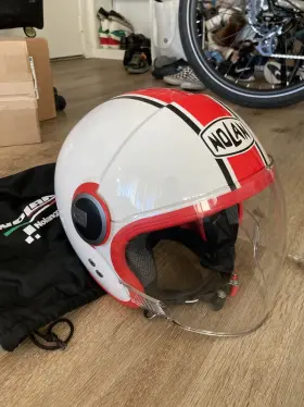 N215272850081 Nolan N-21 Vintage Duetto Helmet White/red Size M
