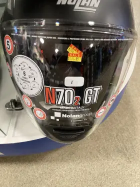 N702gt Nolan N70-2 Gt Matte Blk/gry Large