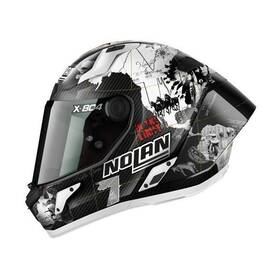 Nolan X-804 Racing Rs Ultra Carbon Replica C.checa 24 White/silver/black