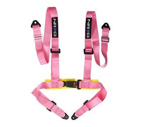 Nrg 840301204871 Pink 4 Point Seat Belt Harness Buckle Up - 2 Inch Wide Straps Sbh-4pc-spk