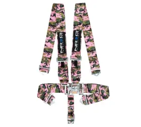 Sbh-5pcpkcamo Nrg Innovations For Sfi 16.1 5pt 3in Seat Belt Harness / Latch Link - Pink Camo