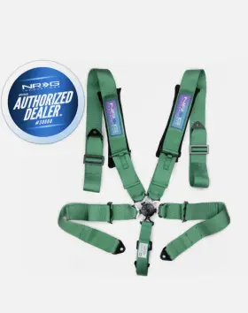 Sbh-b6pcgn Nrg Innovations New 5 Point Sfi Approved Cam Lock Seat Belt Harness In Green