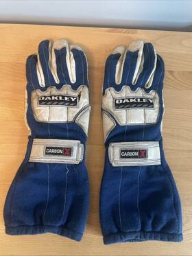 Oakley 2364833 Carbon X Car Racing Fireproof Gloves Blue Size L Large