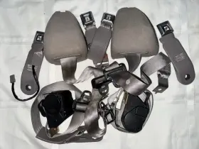 Rdns74502a Oem 90 -93 Mustang Coupe Seat Belts Set Titanium Gray W Felt And Bolts