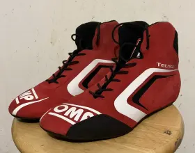 050816 Omp Red Tecnica Evo Racing Shoes Us 9 Eu 42 Nwob