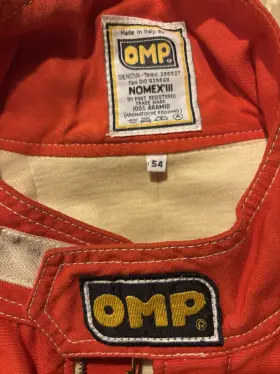 Clk-118 Omp Fireproof Racing Suit Size 54