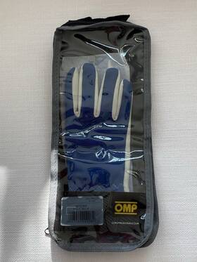 Omp Ib/702/b/s Racing Rally Gloves Iso6940 Blue S/9 New