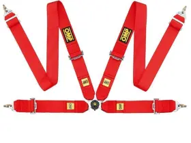 Da0-0801-b01-061 Omp Racing Safety Harness First 3in 4 Points Red Fia 8854/98
