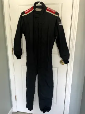 Ia01904061l Omp Racing Race Suit 2-layer Sfi Certified Black - Size S