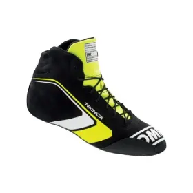 Ic0-0823-a01-178-40 Omp Racing Tecnica Shoes Black/fluorescent Yellow - Size 40 Fia 8856-2018