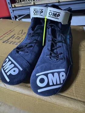 Omp Racing Ic0-0824-a01-242-44 First Blue/cyan Euro Size 43 Mid-top Driving Shoes